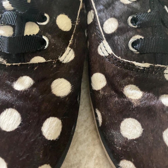 Keds Vintage Polka Dot Sneakers Size 8 - Picture 2 of 10